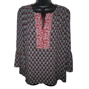 Loft bell sleeve bohemian peasant top size Medium
